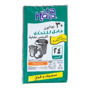 هلا أكياس نفايات 30 جالون 24 كيس
