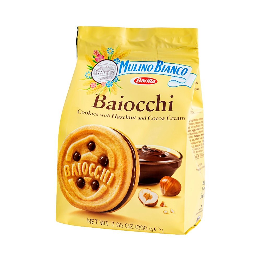 مولينو بيانكو كوكيز بايوكّي بكريمة البندق والكاكاو ٢٠٠غ