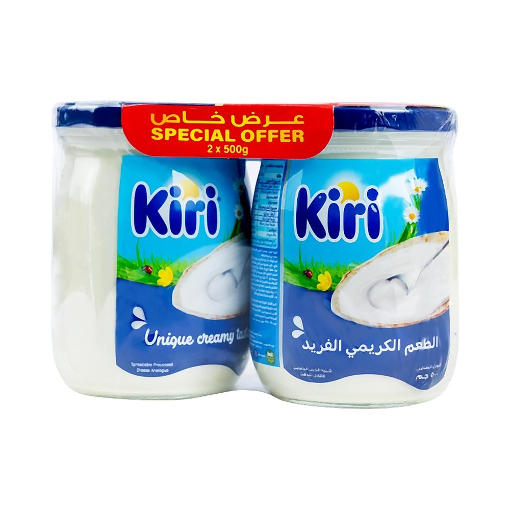 كيري جبنة قابلة للدهن برطمان 2×500 جم