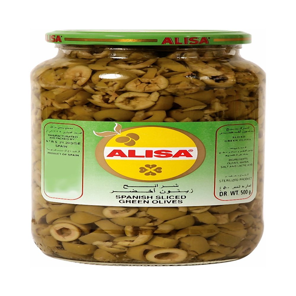 أليسا زيتون أخضر شرائح 500 جم