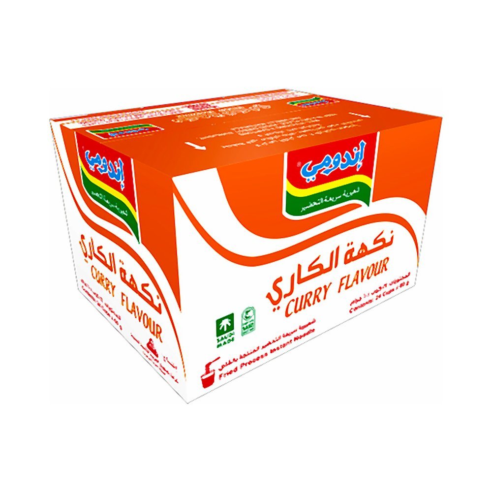 إندومي أكواب شعيرية سريعة التحضير كاري 24×60 جم