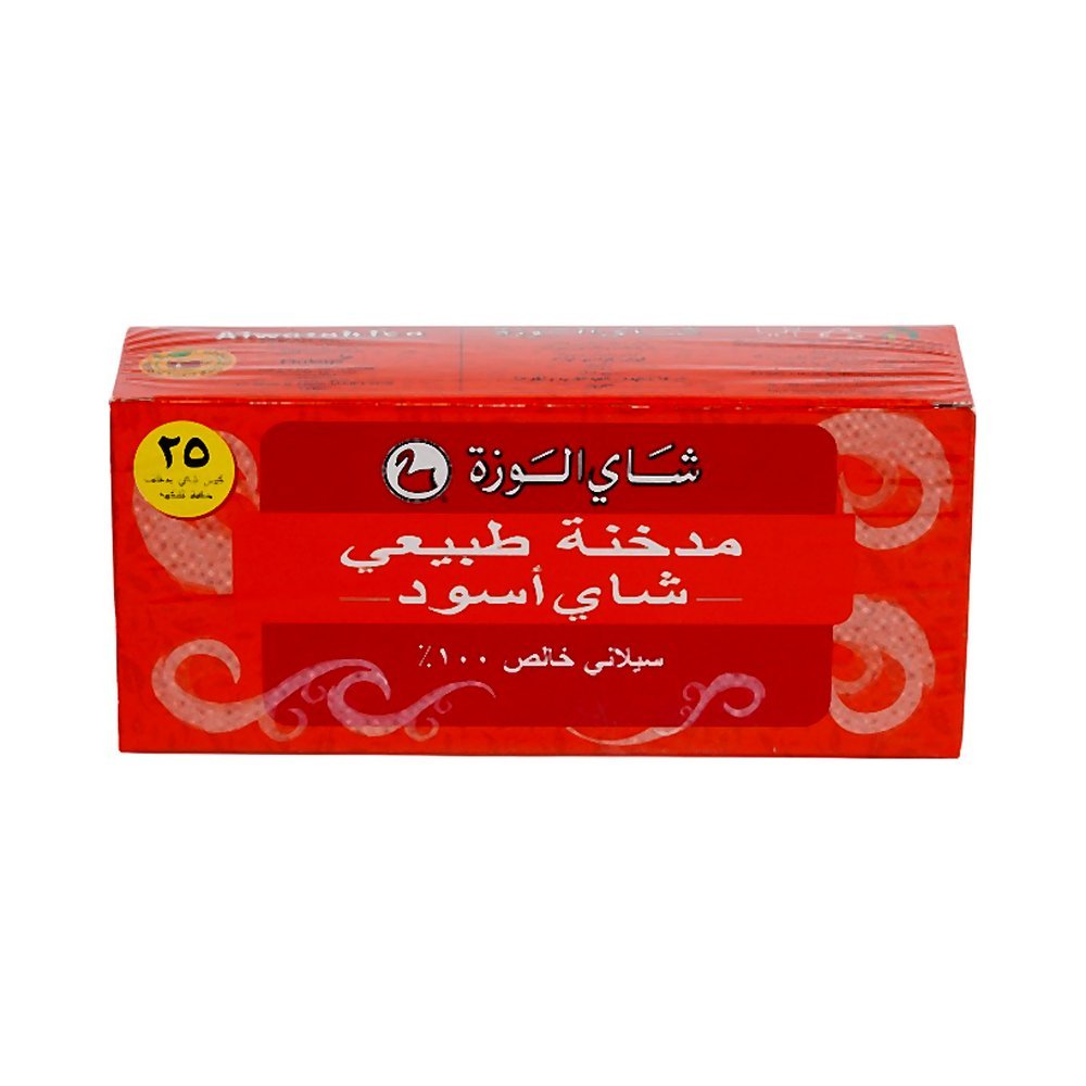 الوزة شاي أسود مدخن طبيعي 25 فتلة