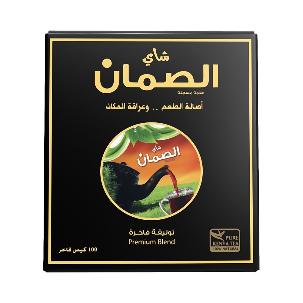 الصمان شاي أسود 100 كيس