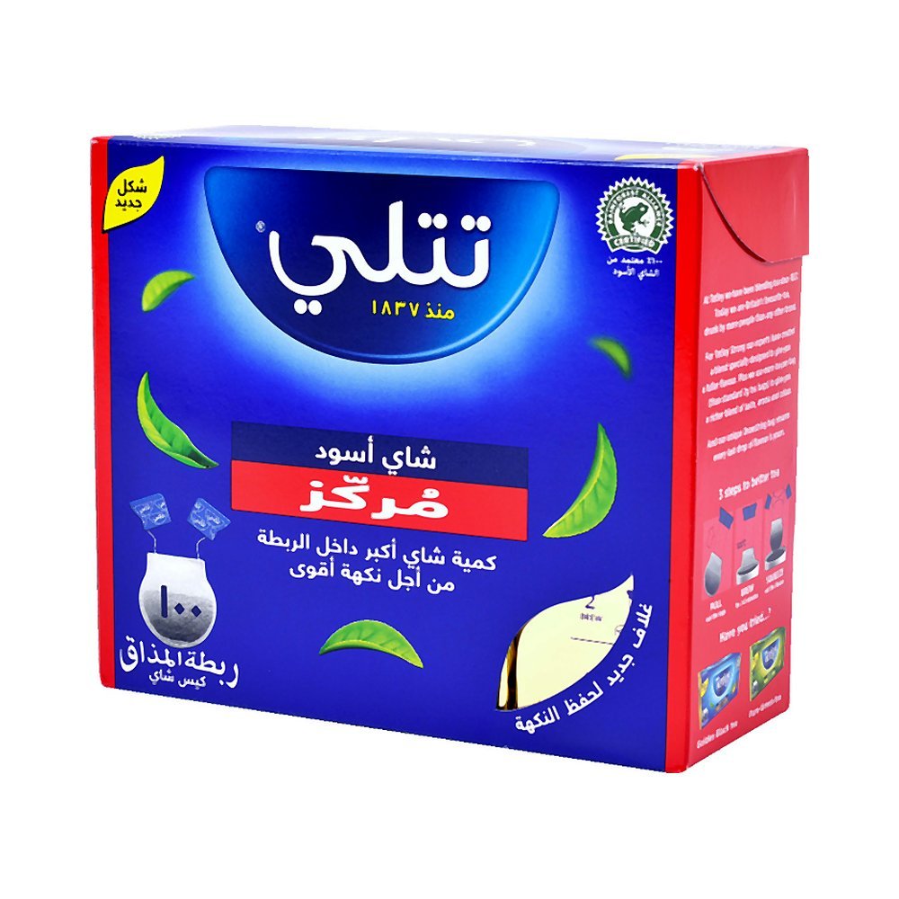 تتلي شاي مركز 100 كيس