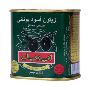 آيديال زيتون أسود معلب ١٢٥ غرام
