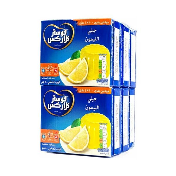 فوستر كلارك حلوى جيلي بالليمون 6×80جرام
