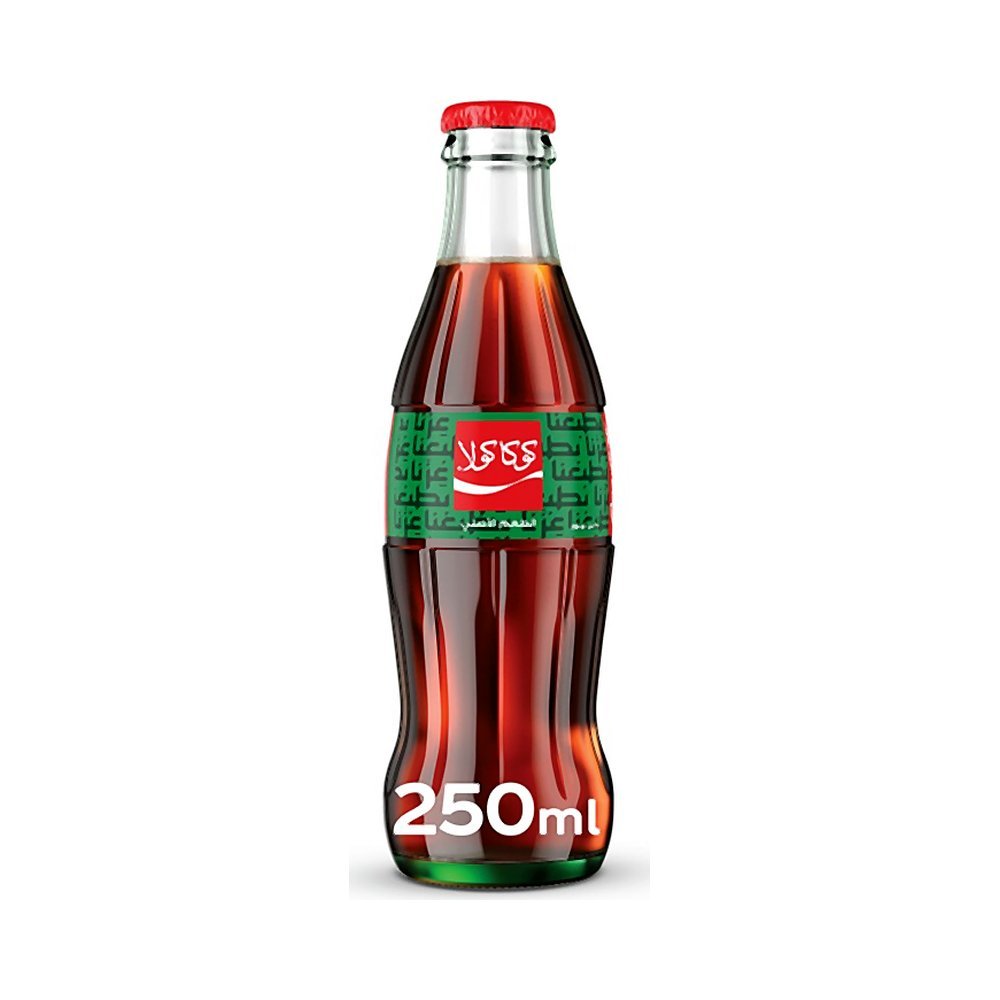 كوكاكولا الطعم الأصلي، إصدار محدود لليوم الوطني السعودي، عبوة زجاجية 250 مل