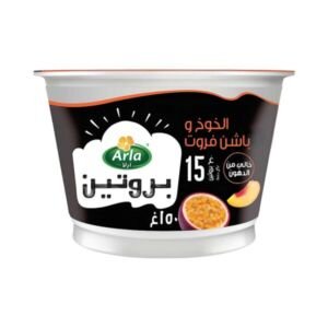 أرلا بروتين زبادي بالخوخ والباشن فروت 150 جم