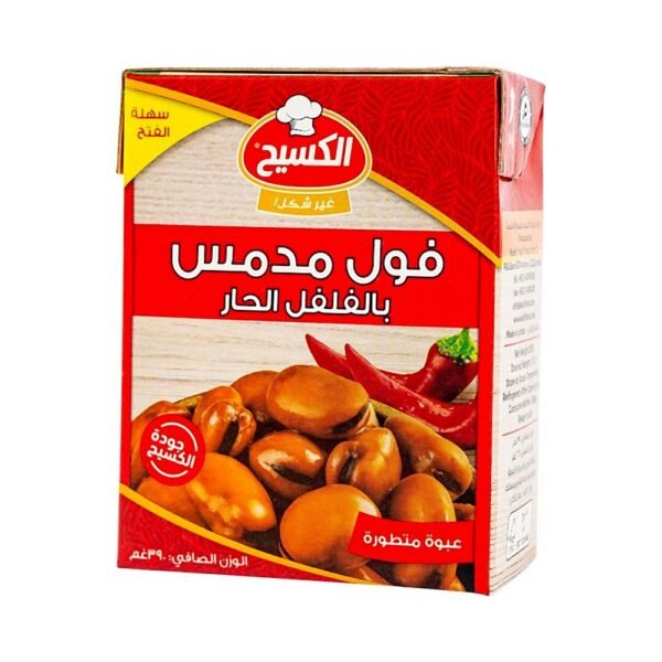 الكسيح فول مع فلفل أحمر حار 390 جم