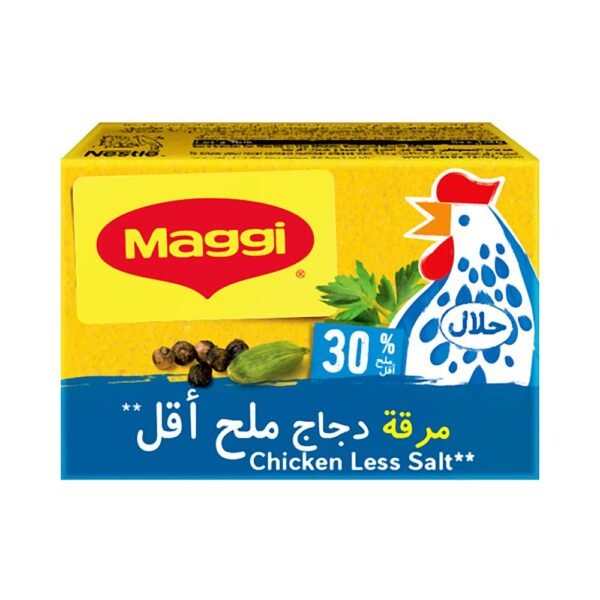 ماجي مكعب مرقة الدجاج ملح أقل ١٨ جرام