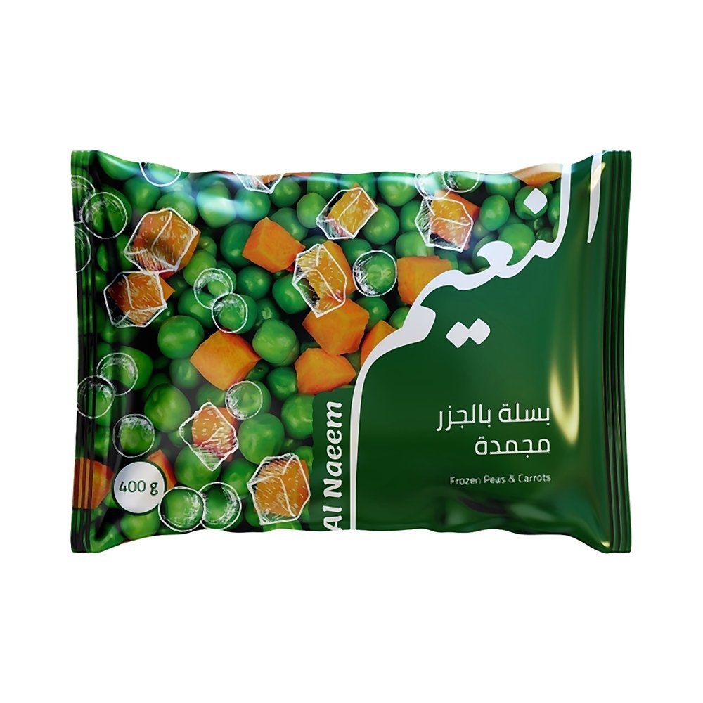 النعيم بازيلاء وجزر مجمد 400غ