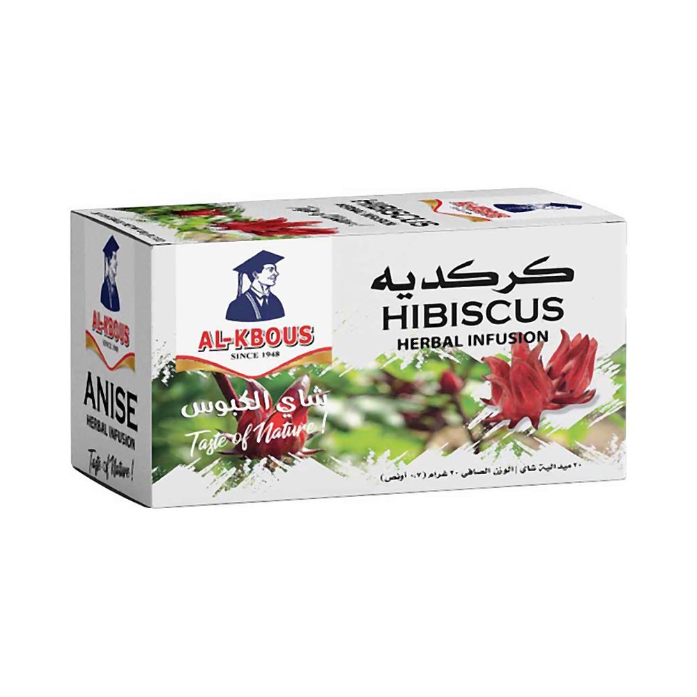 الكبوس شاي أعشاب بالكركديه 20 كيس