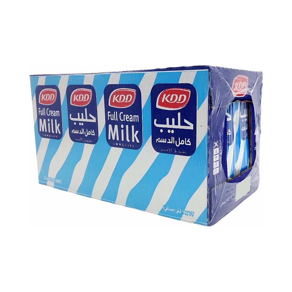 كي دي دي حليب كامل الدسم 12×1 لتر