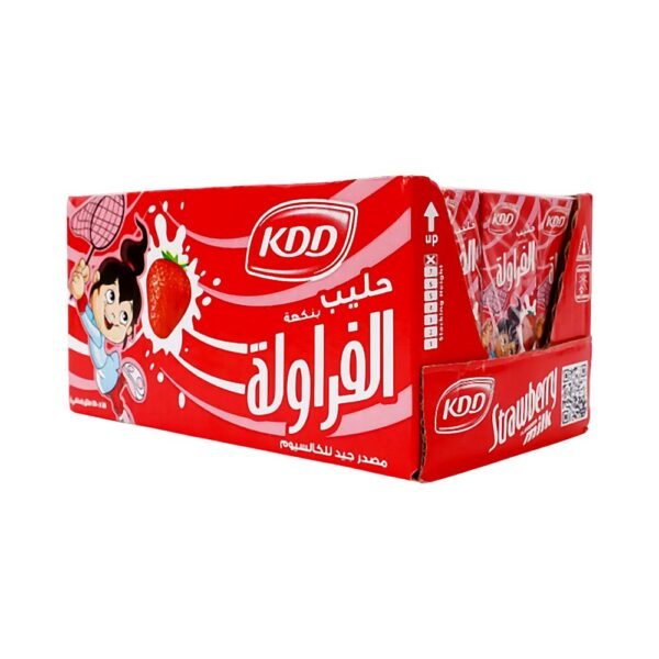 حليب كي دي دي فراولة 18×180 مل