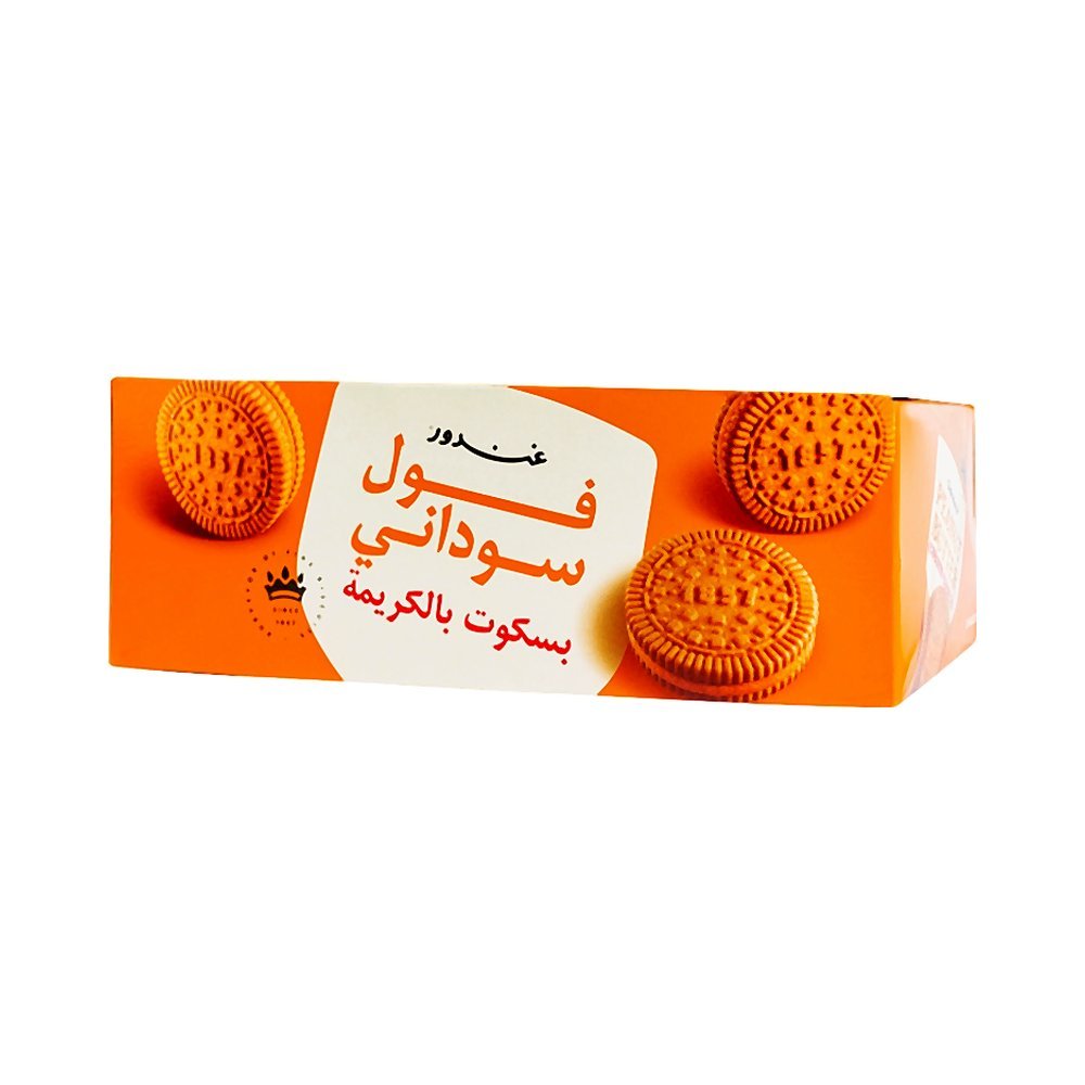 غندور – بسكويت كريمي بنكهة زبدة الفول السوداني 12×38جرام