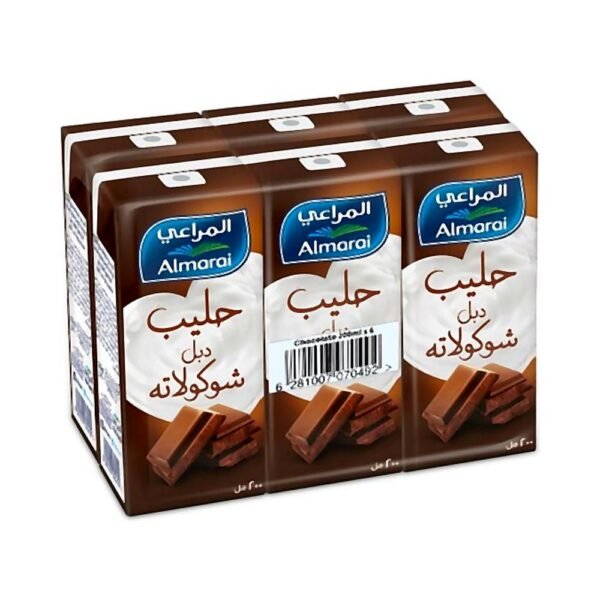 المراعي حليب شوكوﻻتة عبوة متعددة 6×200 مل