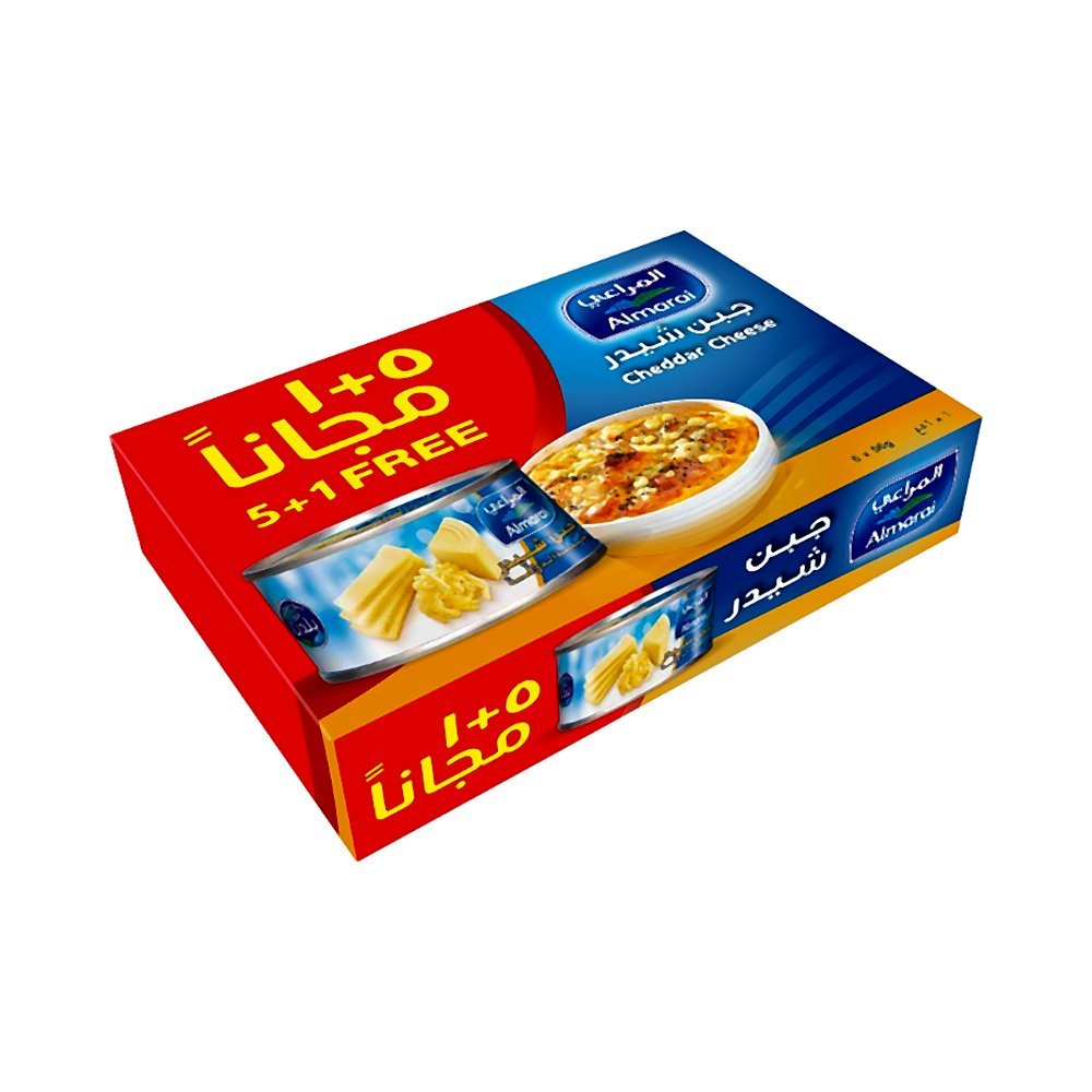 المراعي جبنة شيدر علب عبوة متعددة 6×56 جرام