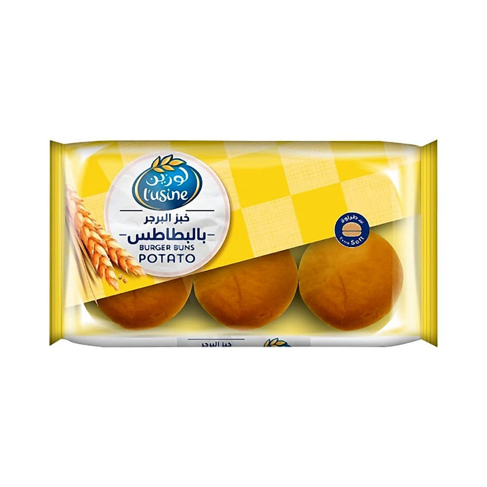 لوزين خبز البرجر بالبطاطس