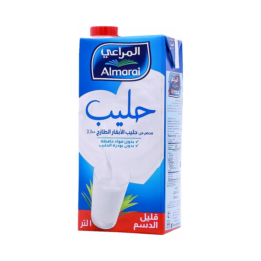 المراعي حليب طازج قليل الدسم 1 لتر