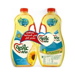 عافية زيت دوار الشمس نقي عبوة مزدوجة 2 × 1.5 لتر