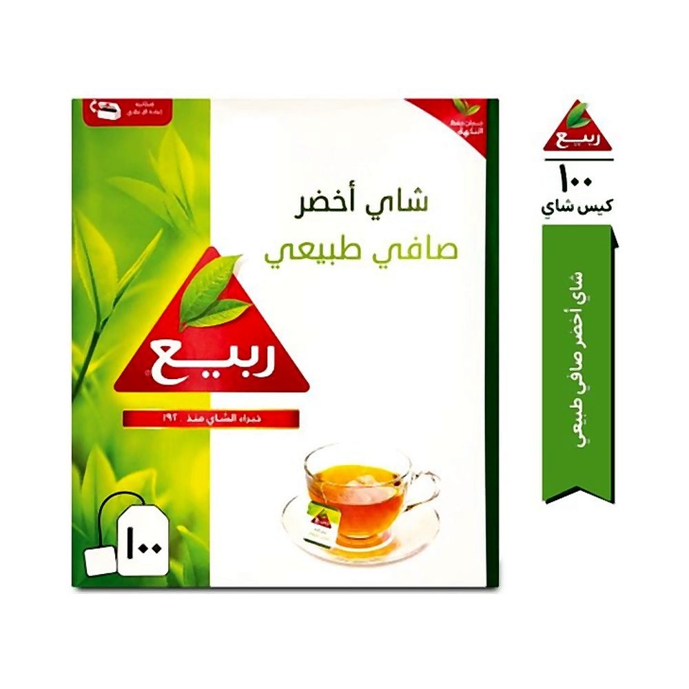 شاي ربيع أخضر طبيعي 100 كيس