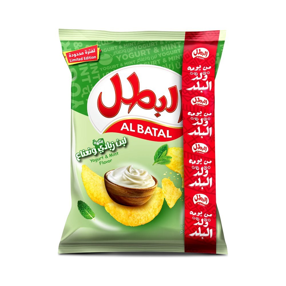 البطل بطاطس نكهة الزبادي والنعناع 110 جم