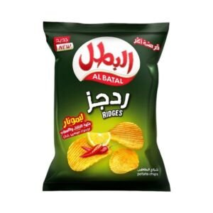 البطل بطاطس ردجز ليمون فلفل 155 جم