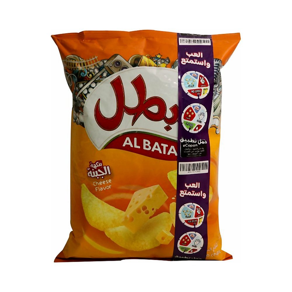 البطل رقائق البطاطس بنكهة الجبن ٢٣ جرام