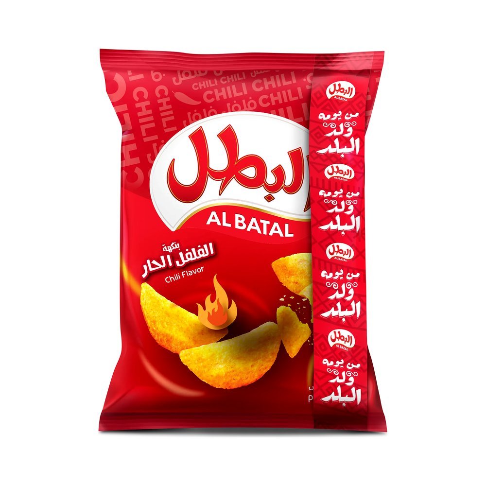 البطل رقائق بطاطس بنكهة الفلفل الحار 110 جم