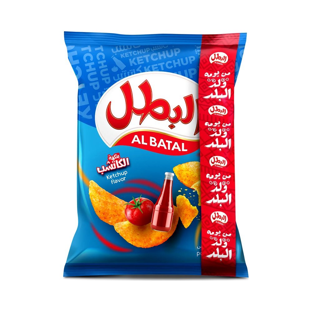 البطل رقائق بطاطس كاتشب 110 جم