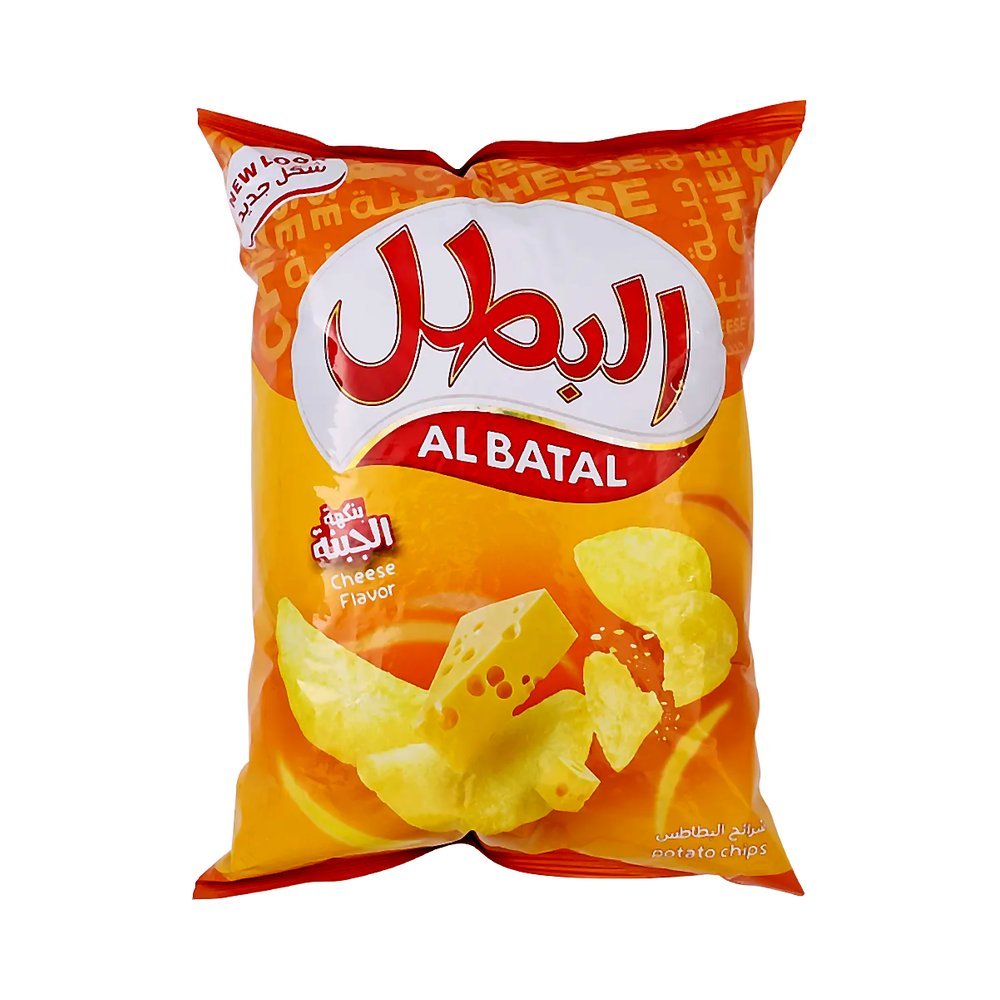 البطل شرائح البطاطس بنكهة الجبنة 110 جم