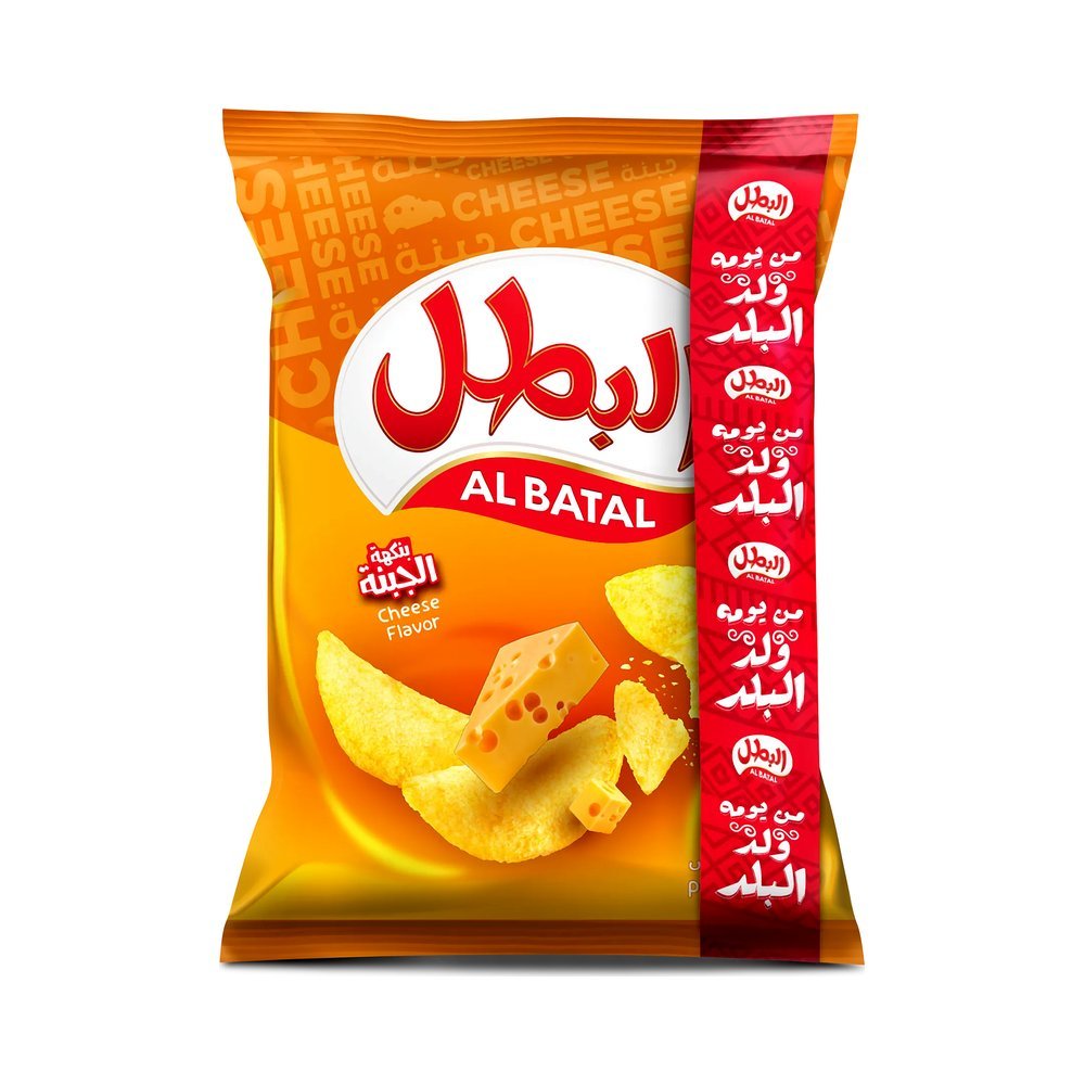 البطل شرائح البطاطس بنكهة الجبنة 110 جم