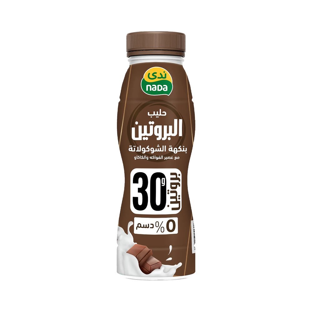 ندى حليب بروتين قليل الدسم شوكلاته عبوة 320مل