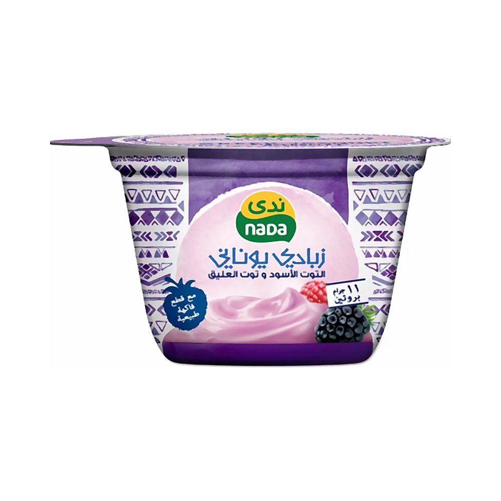 ندى زبادي يوناني بالتوت 160جرام