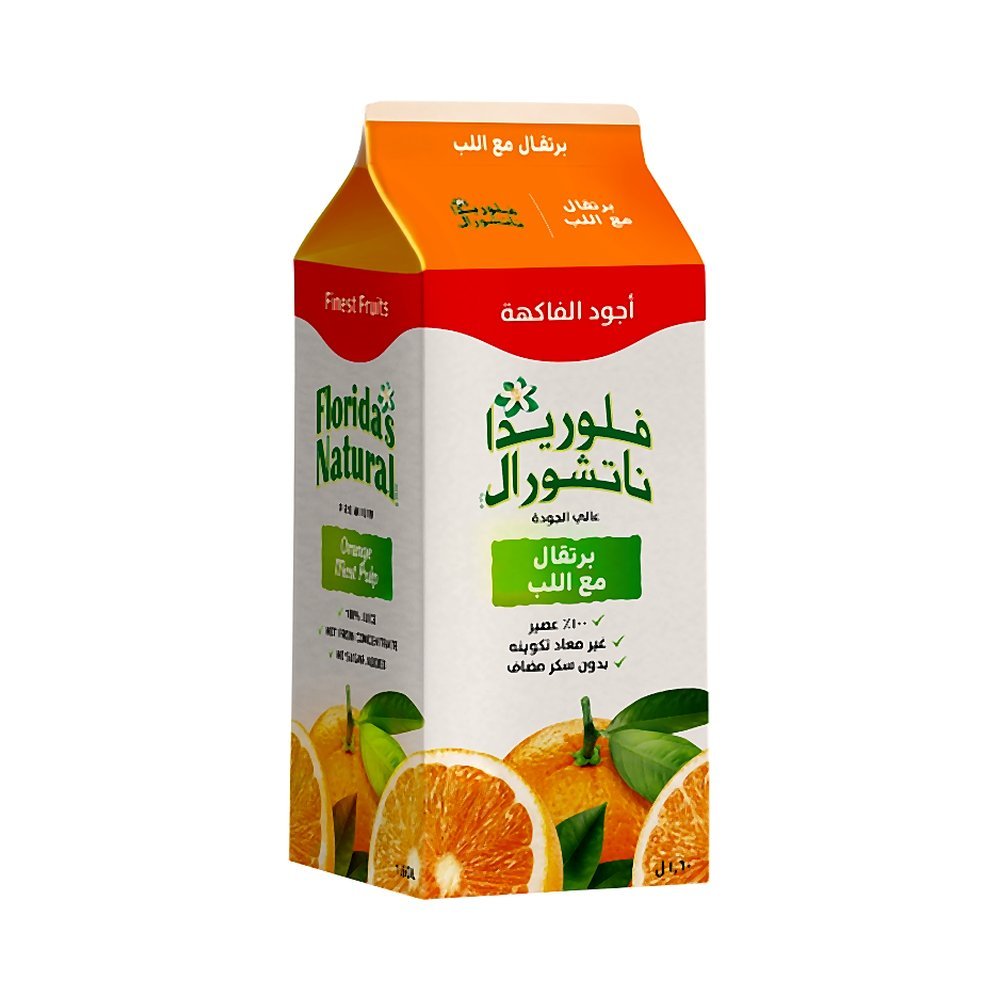 فلوريدا ناتشورال عصير برتقال مع اللب 1.6 لتر