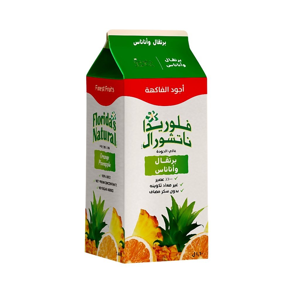 فلوريدا ناتشورال عصير برتقال وأناناس 1.6 لتر