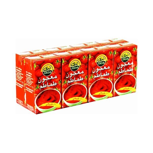 ندى معجون طماطم منتج عبوة متعددة 8×135جرام