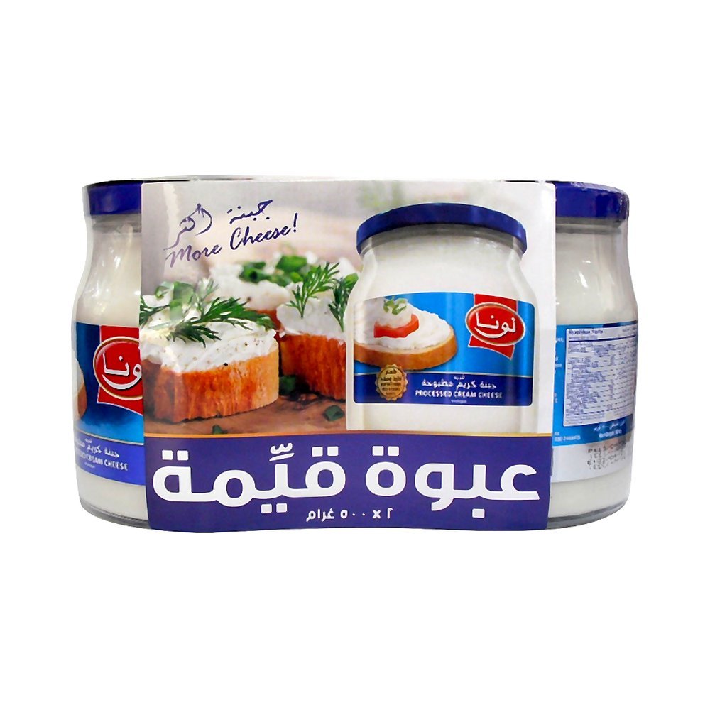 لونا جبنة كريمية برطمان 2 × 500 جم