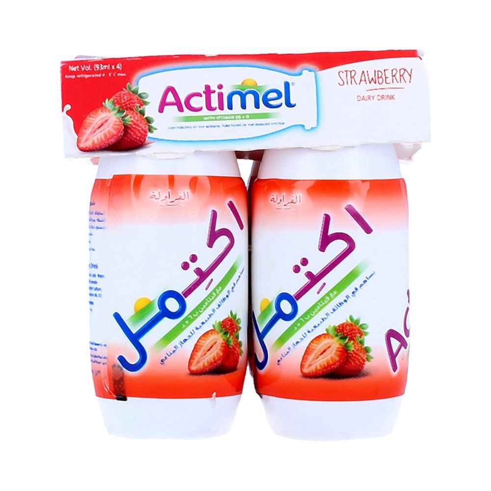 أكتيميل شراب فراولة ٤×٩٣ مل