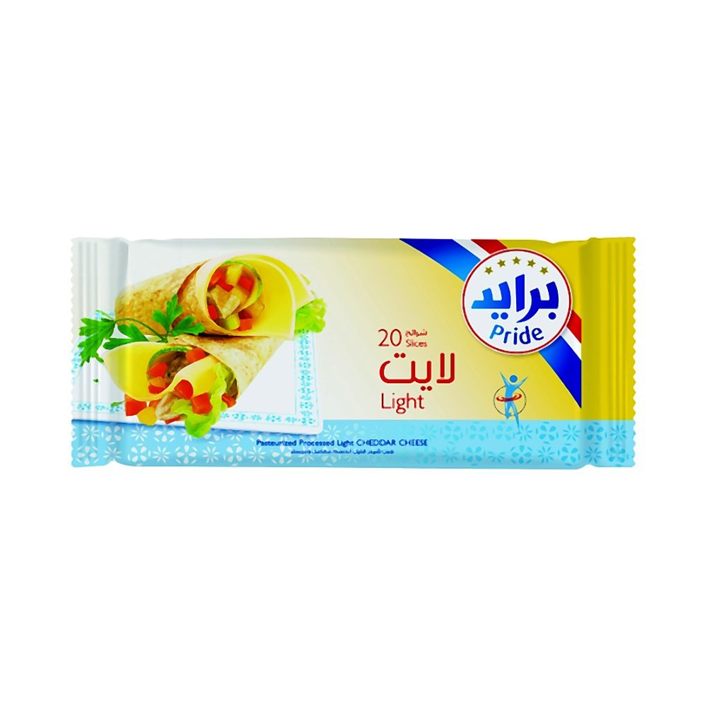 برايد جبنة شرائح لايت تايستي قليلة الدسم ٤٠٠ غرام