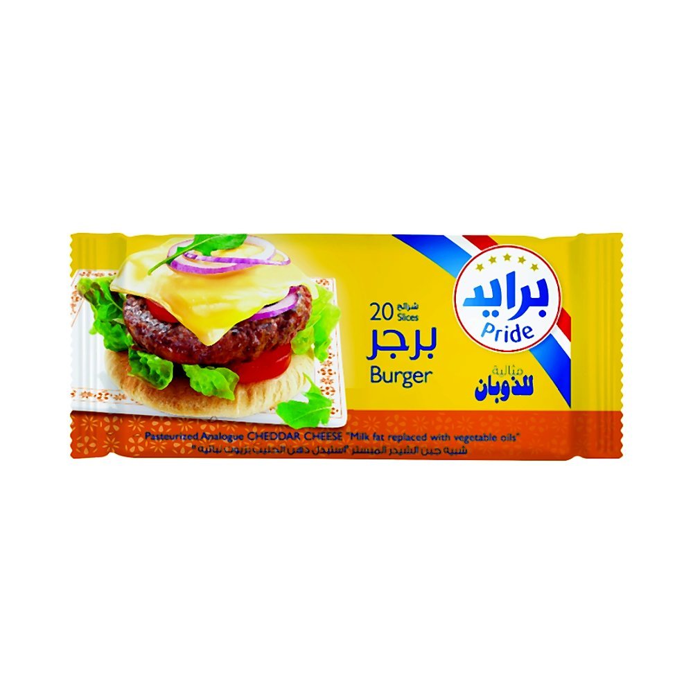 برايد جبنة شرائح برجر شبيه 400G