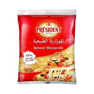 بريزيدنت جبنة موزاريلا مبشورة 450 جم