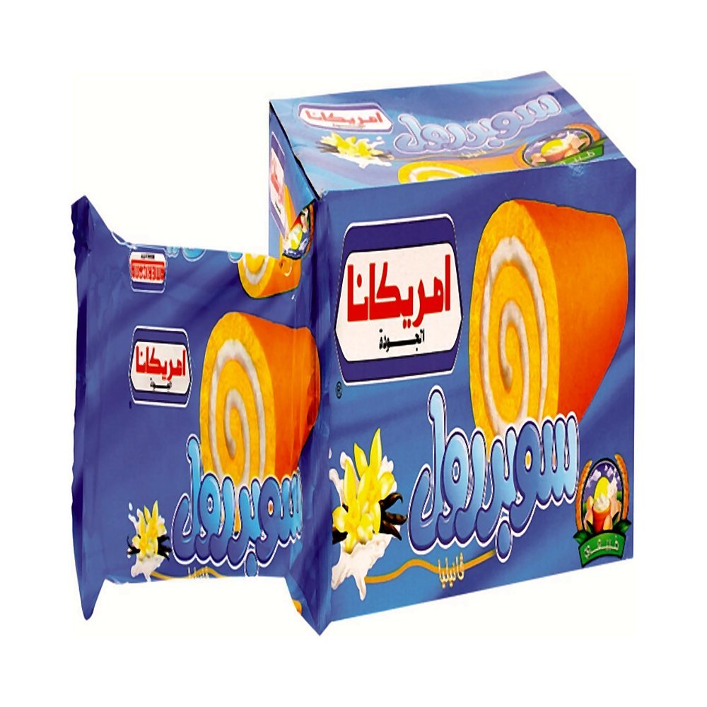 أمريكانا سوبر رول كيك بالفانيليا 6 × 60جم