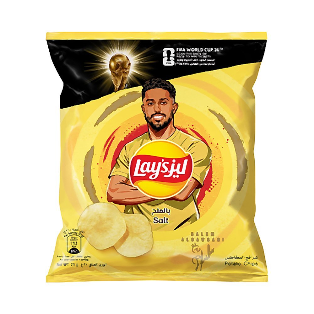 ليز رقائق البطاطس، بالملح، 21 غ