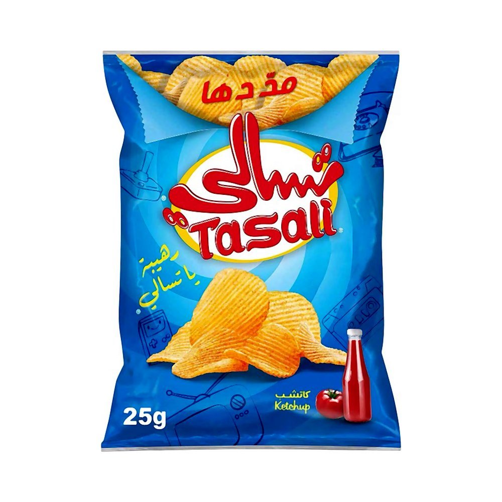 رقائق البطاطس بنكهة الكاتشب ٢٥ جرام