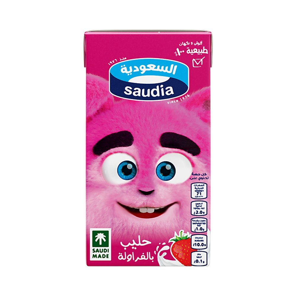 السعودية حليب فراولة 125 مل