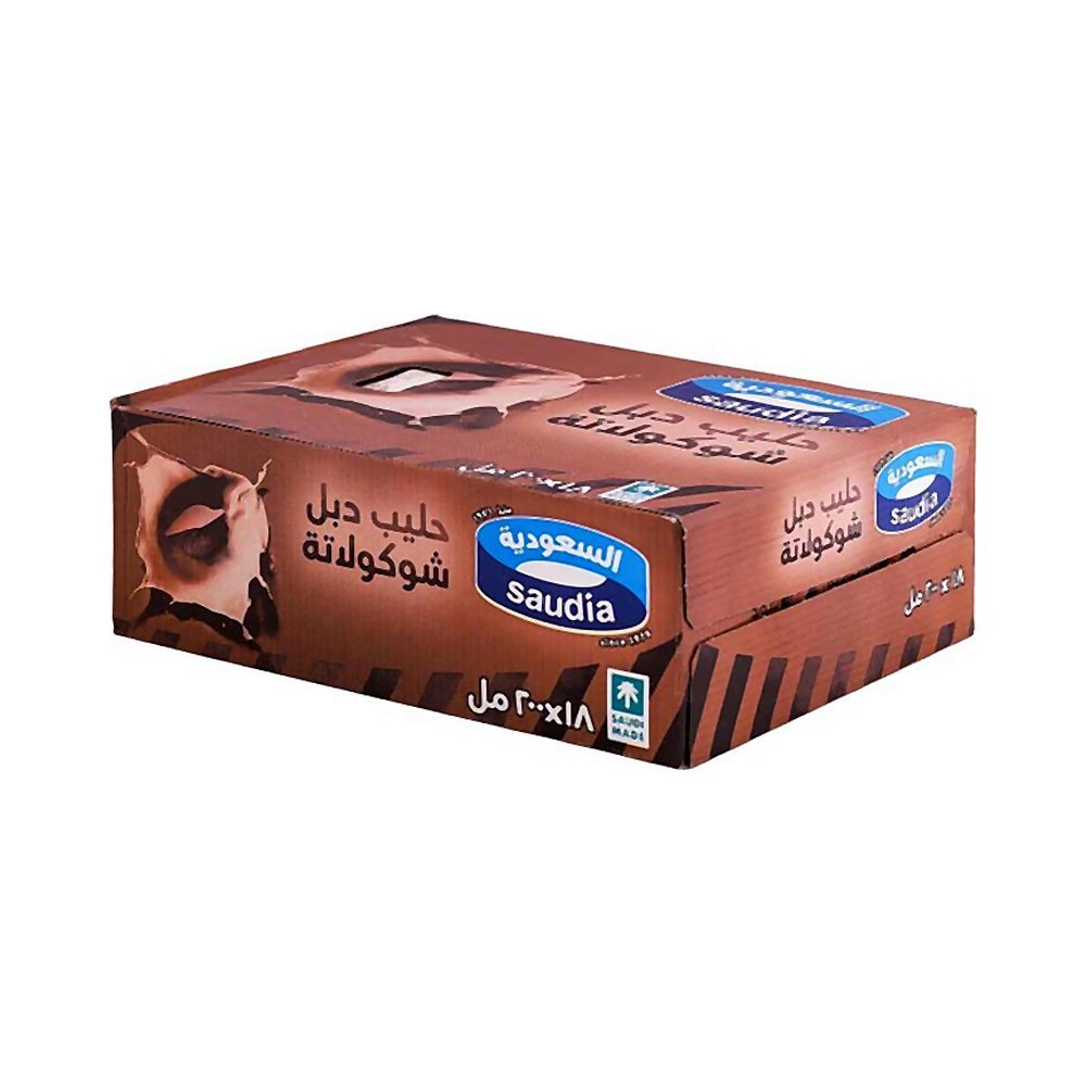 السعودية حليب دوبل شوكو 18×200مل