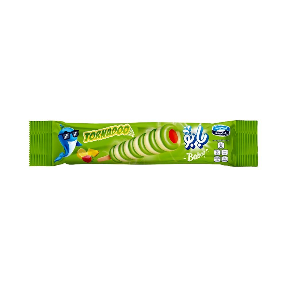 بابوو آيس كريم تورنيدو أناناس 80مل