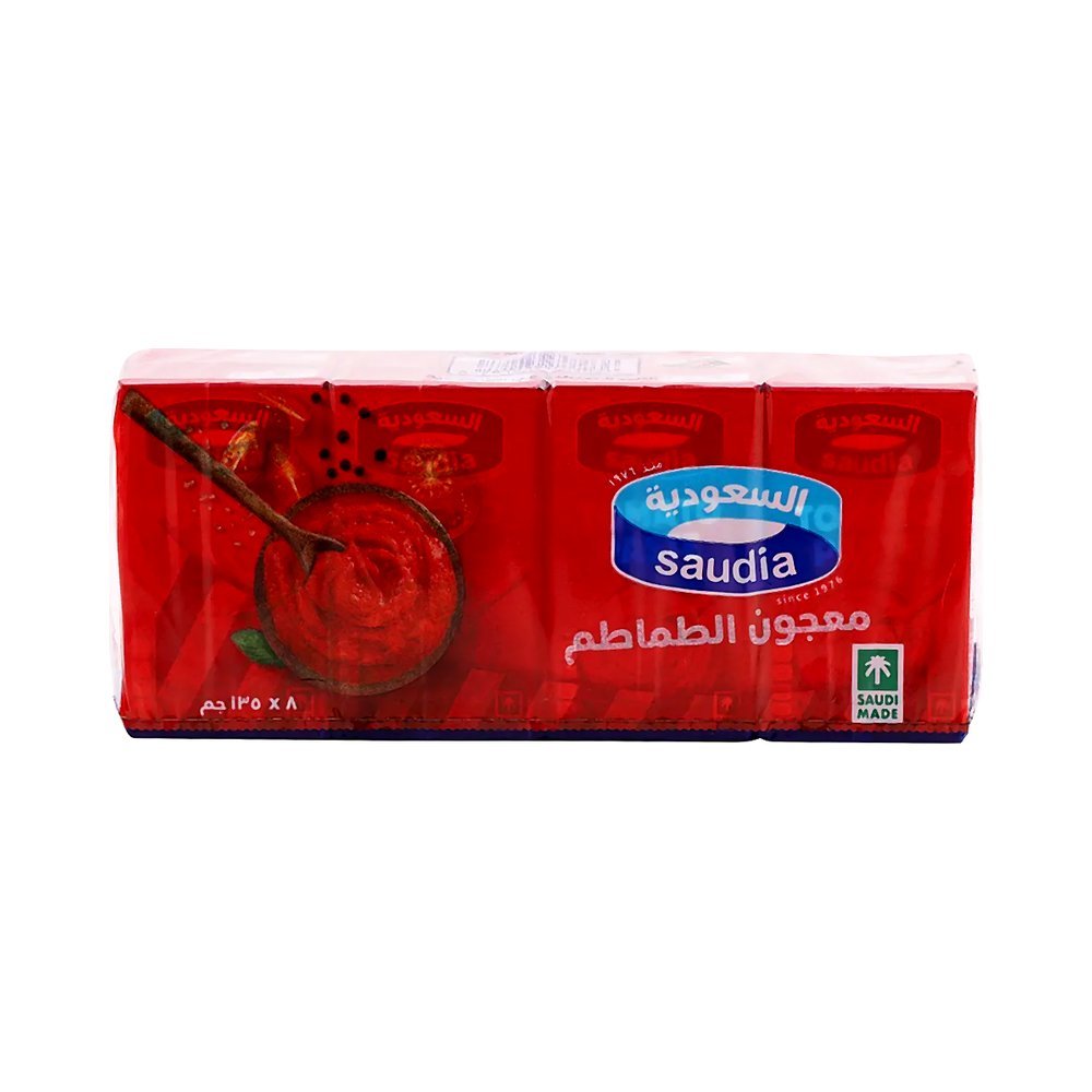 السعودية معجون طماطم عبوة متعددة 8×135 جرام