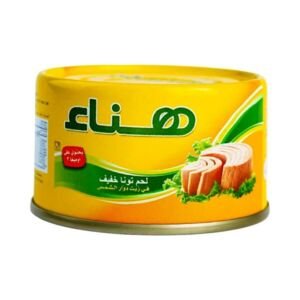 هناء تونة لحم خفيف في زيت دوار الشمس 95 جم
